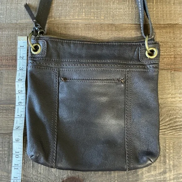 The Sak Kendra Multicolor Patterned Interior Over Shoulder Brown Crossbody Bag - Picture 8 of 9